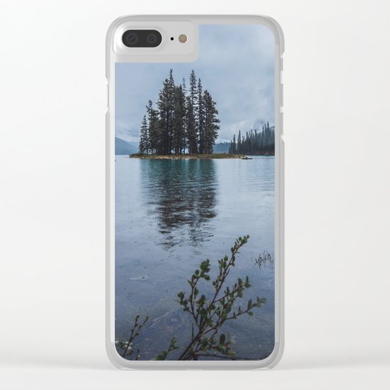 Fairy Tale Landscape Maligne Lake Alberta Canada Clear iPhone Case