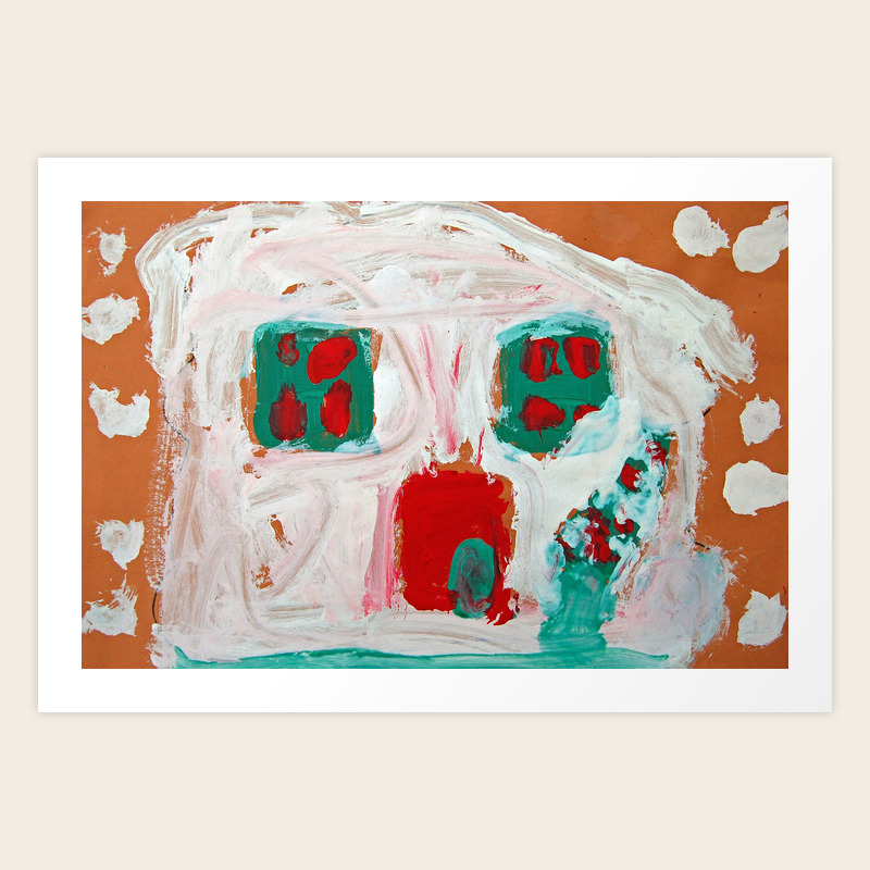 Holiday Gingerbread House Kids Art Christmas Art Print By Mepetersondesigns Society6