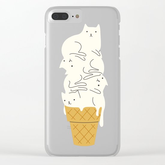 Meowlting Clear iPhone Case