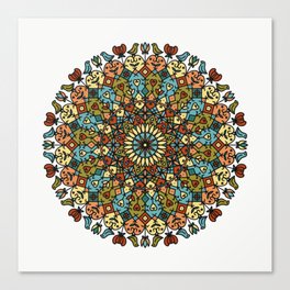 Mandala of life way Canvas Print