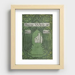 Vintage Book Cover- Snow White or the House in the Woods 1900 First Edition Recessed Framed Print