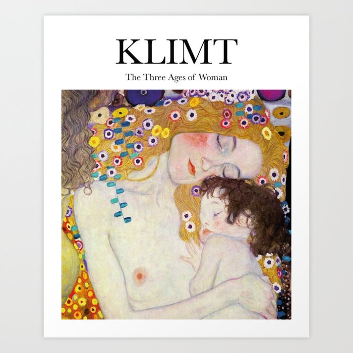 Klimt - The Three Ages of Woman Art Print