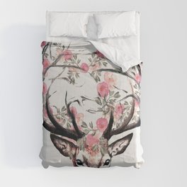 Deer and Flowers Comforter