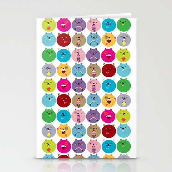 Cute bunnyballs Stationery Cards