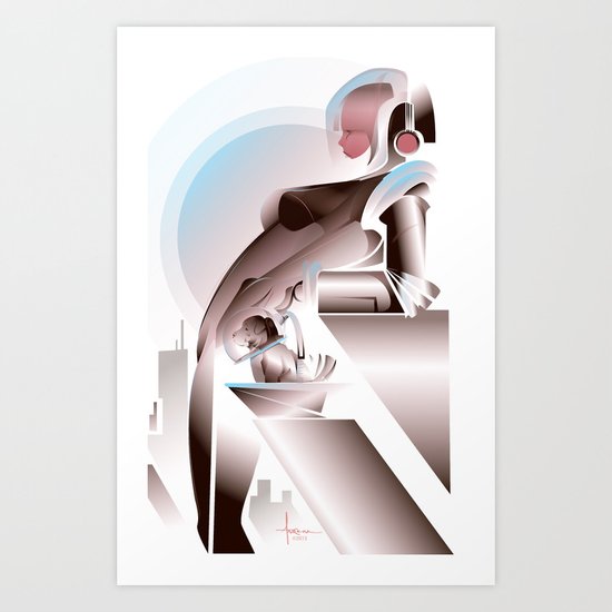 ANTICIPATION-White 2013 Art Print