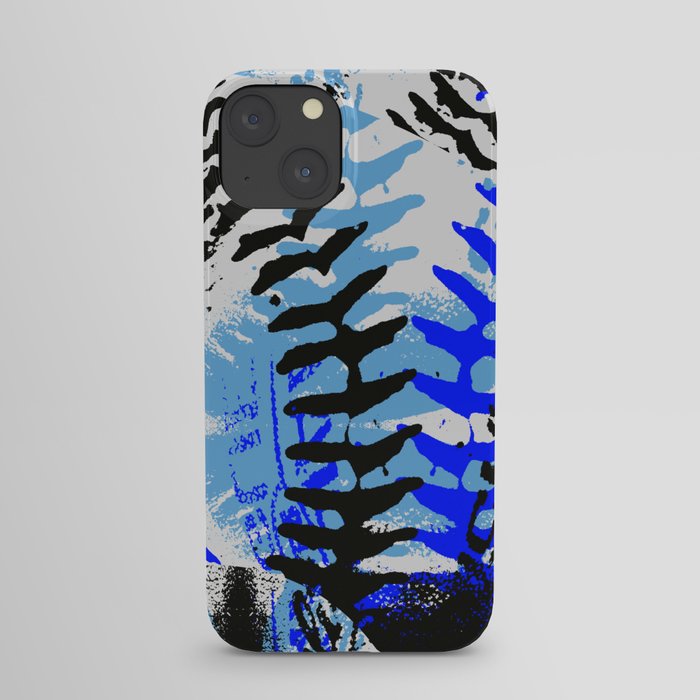 Baseball Abstract Blues iPhone Case