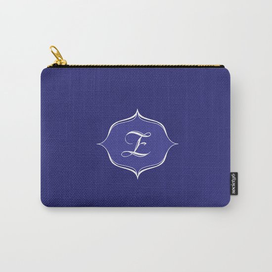 Z Monogram Royal Blue Carry-All Pouch