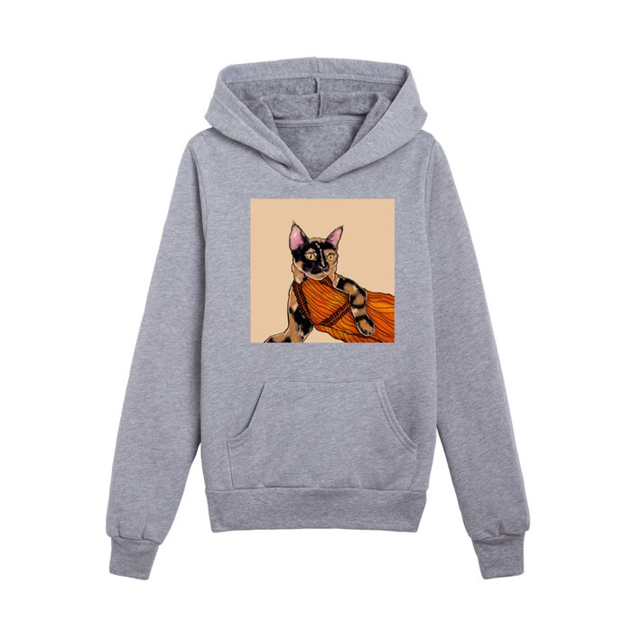 Sexy Mom Cat Kids Pullover Hoodie