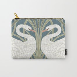 Walter Crane Swans Rush and Iris Vintage Swan Design Carry-All Pouch