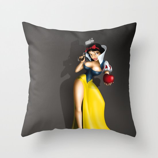 Snow White Throw Pillow