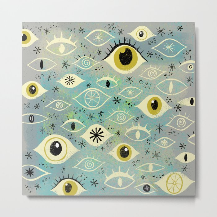 Eye Pattern Metal Print