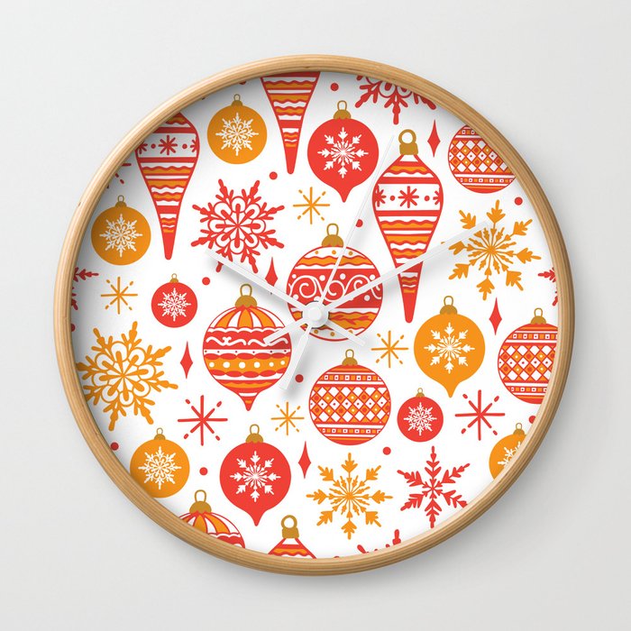 Christmas Pattern 04 Wall Clock