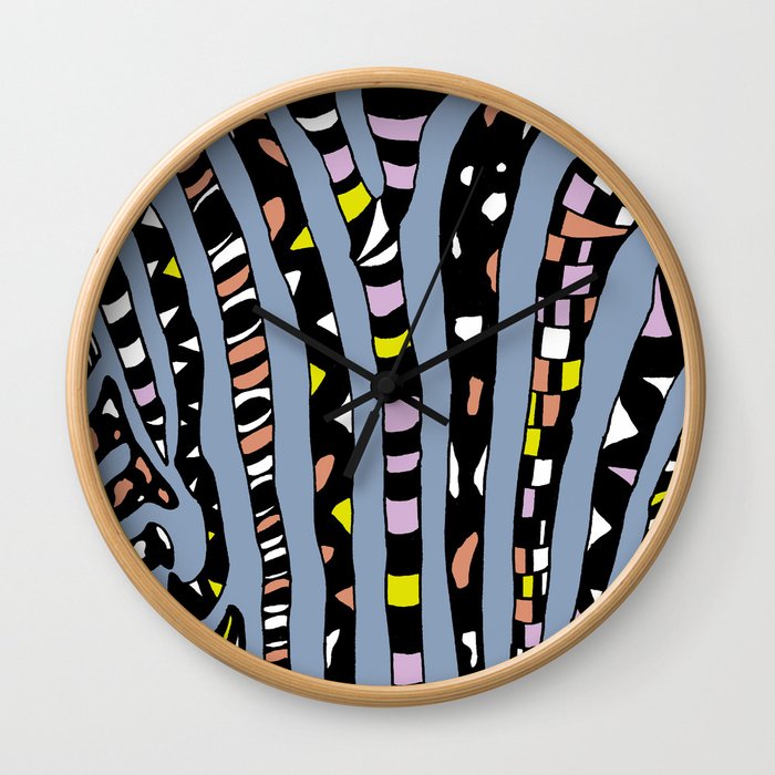 Bedazzled Zebra Wall Clock