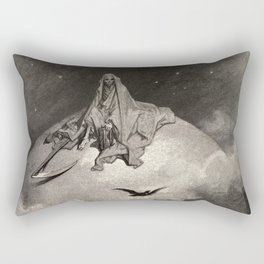 The Death, 1883 by Gustave Dore Rectangular Pillow