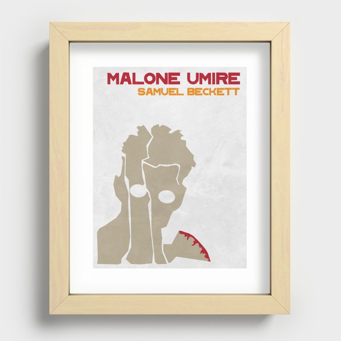 Malone — Samuel Beckett  Recessed Framed Print