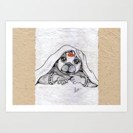 Drawing Of Lord Bal Hanuman Painting Of Monkey King Original Warli Painting Of Amrita Gupta Art Print By Designeramy Society6
