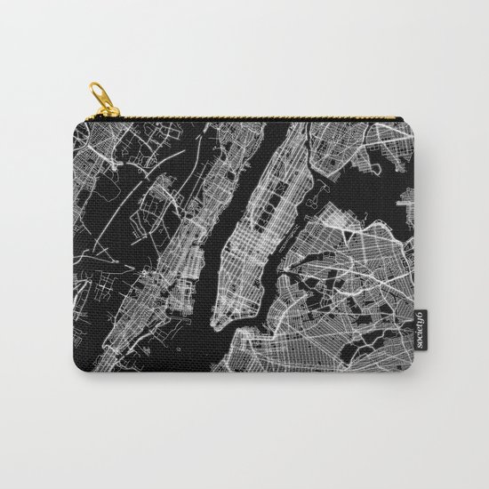 New York map Carry-All Pouch