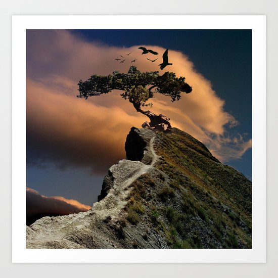 mystic tree Art Print