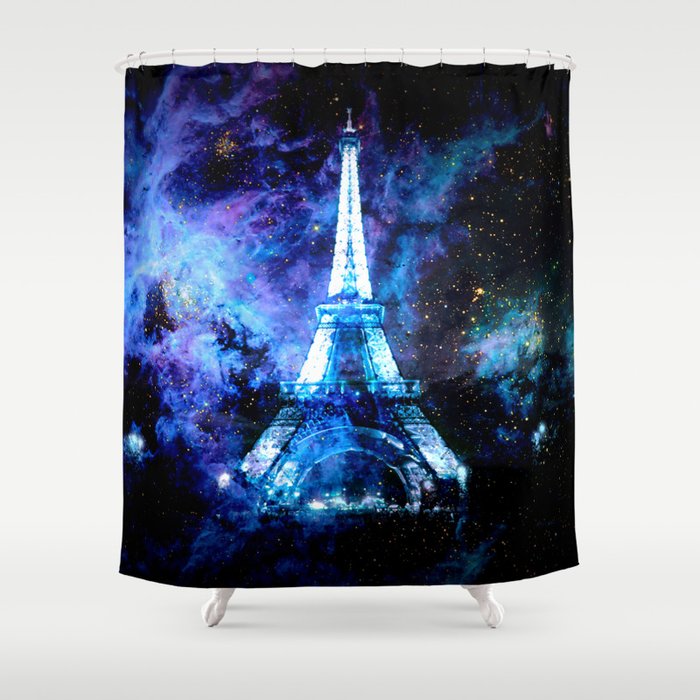 Paris Galaxy Dreams Shower Curtain By Vintageby2sweet Society6
