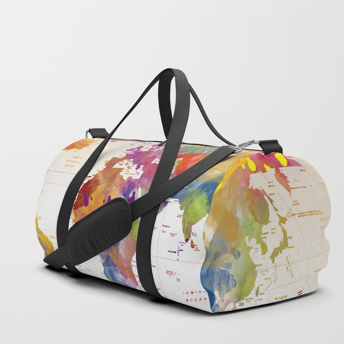 world map vintage  Duffle Bag