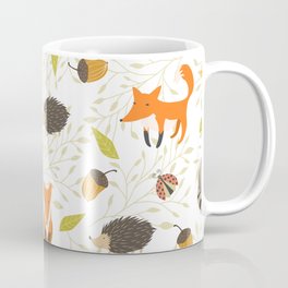Cute animals Coffee Mug | Leaf, Illustration, Floral, Summer, Spring, Branch, Graphicdesign, Ladybug, Cute, Funny 