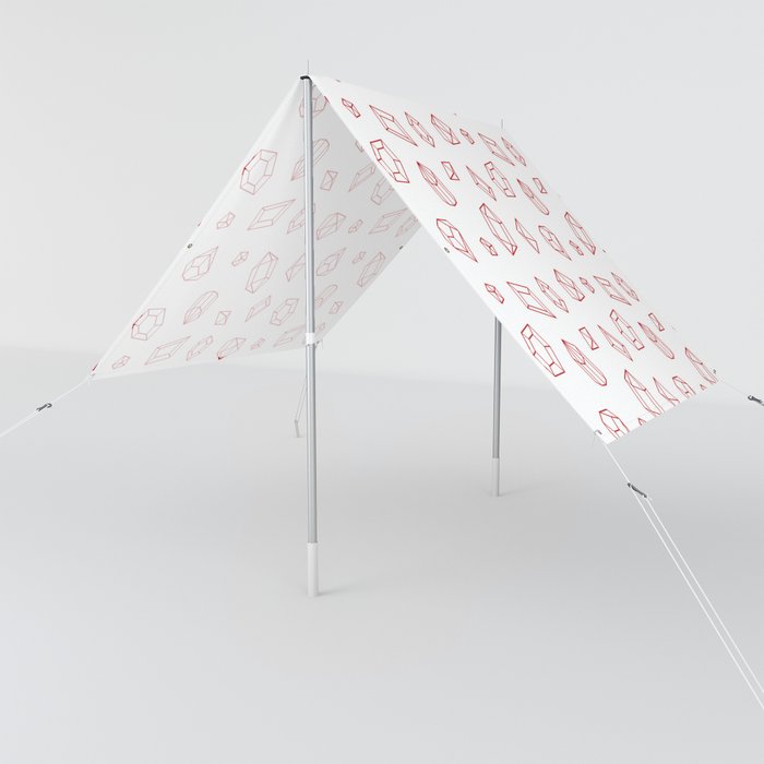 Red Gems Pattern Sun Shade