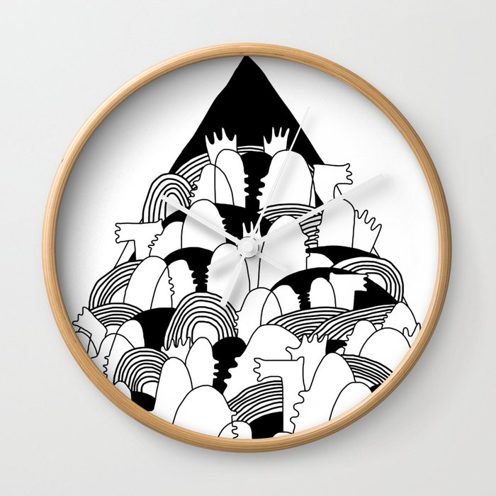 Triangle Pattern Wall Clock