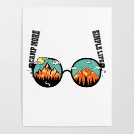 Sunglasses outdoors Graphic Design Poster