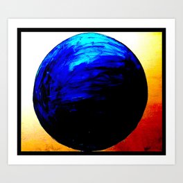 blue. blue. this world is blue. Art Print
