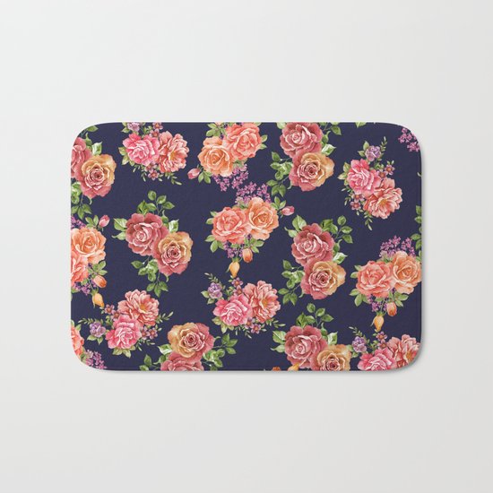 nature floral Bath Mat