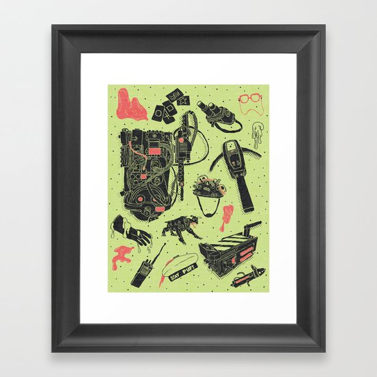 Artifacts: Ghostbusters Framed Art Print