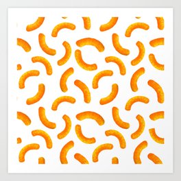 Cheese Puffs Pattern Art Print
