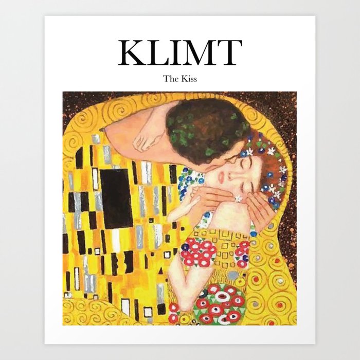 Klimt - The Kiss Art Print by Artily | Society6