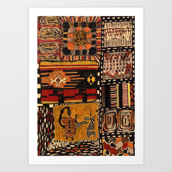about meanders and lucky numbers Art Print