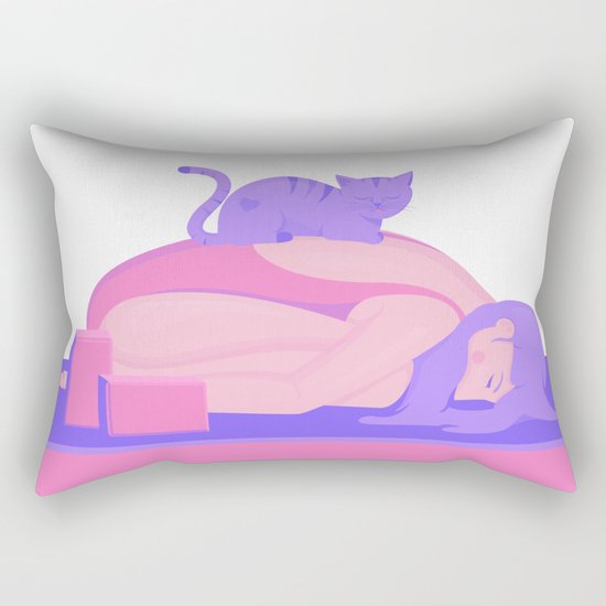 PurrAsana Rectangular Pillow
