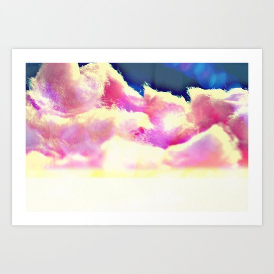 COTTON CANDY CLOUDS Art Print