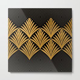 Art Deco Luxurious Gold and Ebony Black Elegant Design Metal Print | Artdecoartdeco, Goldartdeco, Artdeco, Glitzyartdeco, Artdecodesign, Glamorousartdeco, Chicartdeco, Artdecotheme, Artsyartdeco, Artdecoproducts 