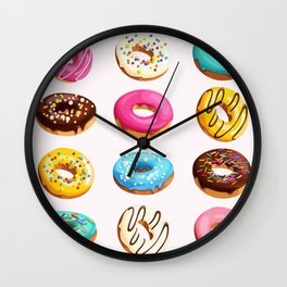 DONUT SUGAR BAKERY Wall Clock | Krispy, Bakery, Yumyum, Donut, Dunkindonuts, Muffins, Brownie, Cream, Kidsdesign, Cake 