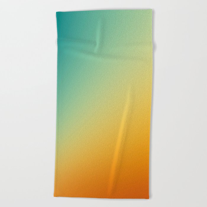Gradient Colours: Orange Blue Beach Towel