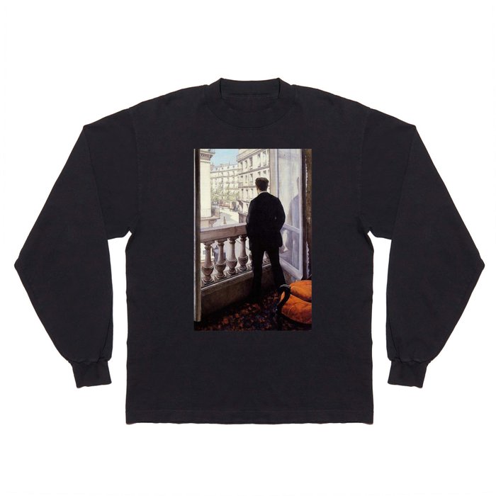 G. Caillebotte - Jeune homme à la fenêtre Long Sleeve T Shirt
