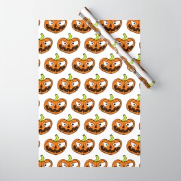 Halloween Pumpkin Background 06 Wrapping Paper