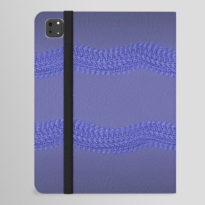 Ribbons with delicate textures - Blues and lilac iPad Folio Case