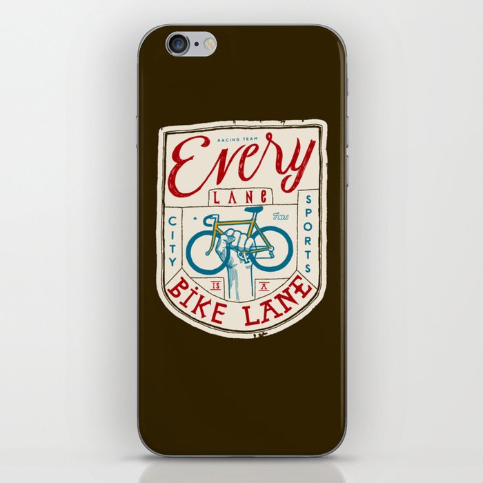 Every Lane Is a Bike Lane iPhone Skin