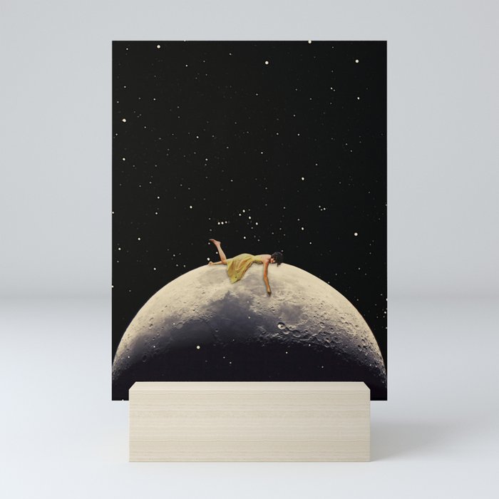 Chill at the Moon Mini Art Print