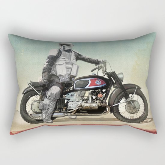 Looking for the drones, Scout Trooper Motorbike Rectangular Pillow