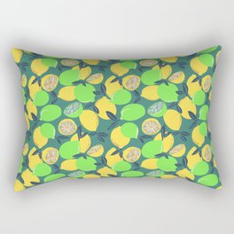 When Life Gives You Lemons dk green Rectangular Pillow