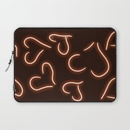 Neon Hearts Red Laptop Sleeve
