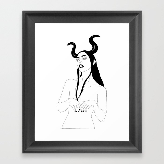 The Devil You Know Framed Art Print