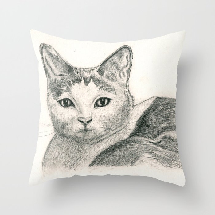 Cat Throw Pillow