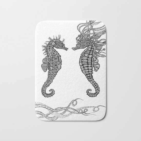 Seahorses love Bath Mat